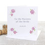 Parents Of The Bride And Groom Floral Wedding Day Cards, thumbnail 1 of 9