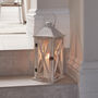 Medium Wooden Folkestone Lantern With LED Candle, thumbnail 1 of 1