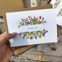 Spring Flowers Thank You Cards And Envelopes, thumbnail 3 of 4