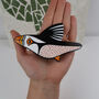 Handmade Wooden Flying Puffin Wall Hanging, thumbnail 6 of 11
