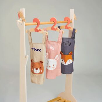 Children's Personalised Linen, Cotton And Wipe Clean Aprons, 2 of 2