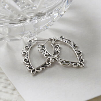Sterling Silver Harmony Hoops, 3 of 5