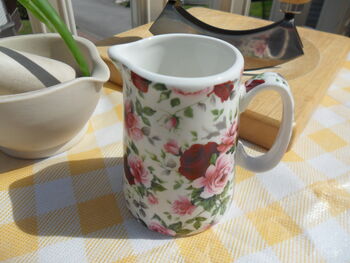 Cream Jug In Ditsy Summertime Rose Chintz Design, 3 of 8