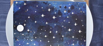 Celestial Star And Moon Menu And Place Card Set, 5 of 7
