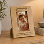 Personalised Wooden Photo Frame For Godparents, thumbnail 3 of 4