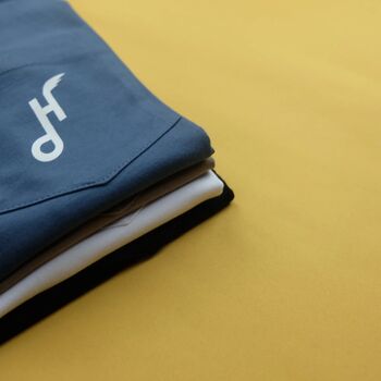 Hoy Downtown Pocket T Shirt Petrol / Foam, 2 of 6