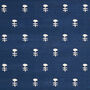 Navy And White Motif Handwoven Rug, thumbnail 4 of 4