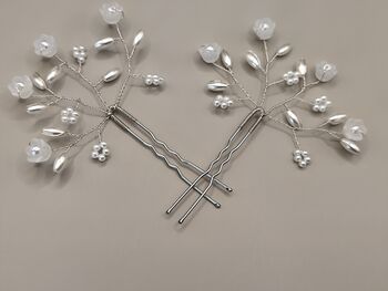 Pearl And Flower Bridal Hair Pin – Elegant And Versatile, 11 of 11