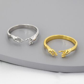 Sterling Silver Hand Ring, 2 of 12