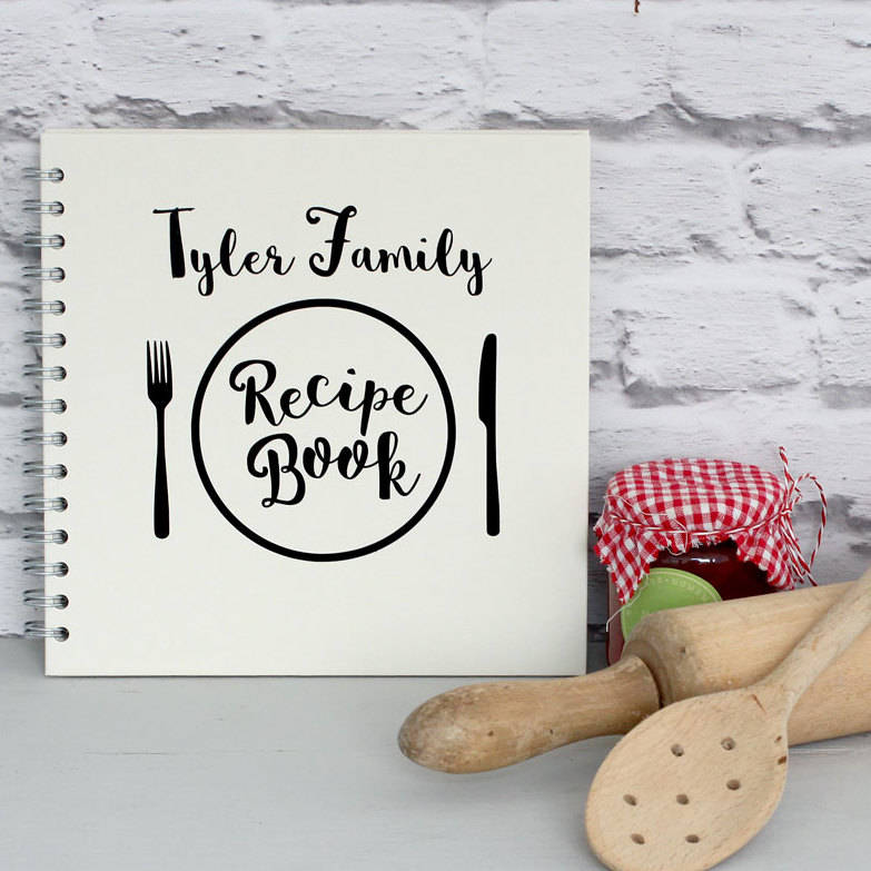 personalised recipe book by posh totty designs creates
