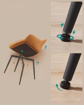 Dining Chair Velvet Armchair With Armrests, 8 of 9