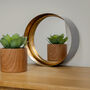 Small Round Black Cylinder Wall Mirror, thumbnail 1 of 10
