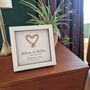 Personalised 4th Anniversary Gift Framed Linen Heart, thumbnail 5 of 6