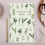 Personalised Notebook With Botanical Leaves, thumbnail 1 of 4