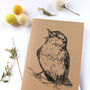 A6 Singing Bird Note Book Wood Warbler, thumbnail 3 of 4