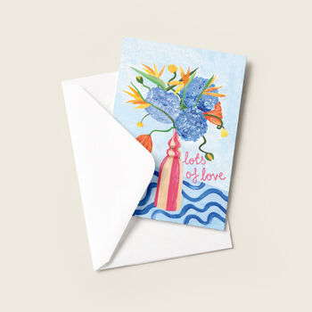 Lots Of Love Hydrangea Floral Card, 4 of 5