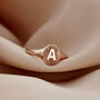Initial Letter Signet Ring, thumbnail 4 of 9