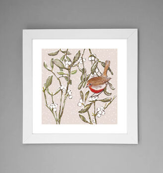'Robin And Mistletoe' Print, 2 of 3