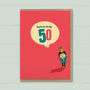 Big 50th Special Age Birthday Card, thumbnail 2 of 3