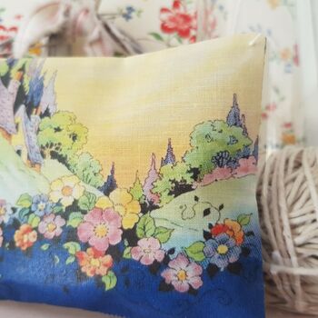 Cottage Garden With Flowers Illustration Fabric Gift, 5 of 6