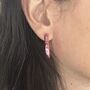 Fun Statement Valentine Heart Hoop Earrings, thumbnail 3 of 10