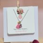 Hand Painted Mini Floral Initial Letter Pendant Gift With Stand, thumbnail 6 of 12