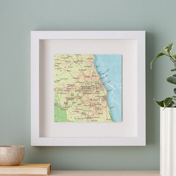 Personalised Newcastle Map Print Wall Art, 2 of 5