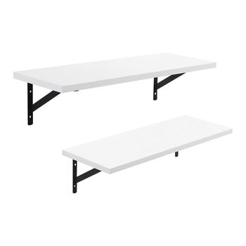 Set Of Two Floating Wall Shelves For Display, 7 of 7