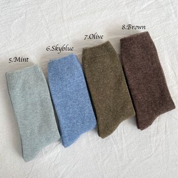 Cashmere Wool Socks, 4 of 7