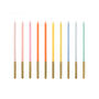 Colourful And Gold Birthday Cake Candles, thumbnail 2 of 2