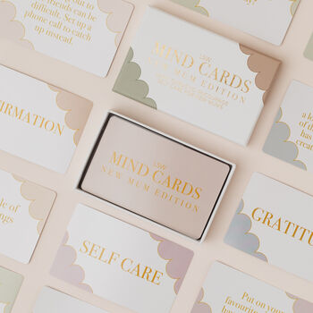 Mind Cards: New Mum Edition | 45 Mindfulness Cards For New Moms, Ideal For Early Motherhood Support And Self Care Great Mothers Day Gift, 5 of 5