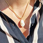 18k Gold Vermeil Plated Bold Pearl Necklace, thumbnail 2 of 7
