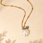 Mother Of Pearl Sun Necklace, thumbnail 2 of 2