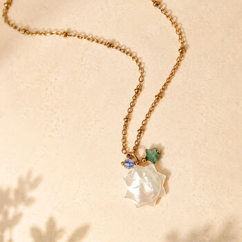 Mother Of Pearl Sun Necklace, 2 of 2