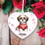 Personalised Pet Shih Tzu Red Love Decoration, thumbnail 1 of 2