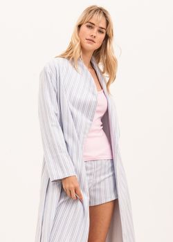Brushed Cotton Dressing Gown: More Colours Available, 7 of 8