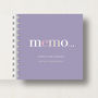 Personalised 'Memo' To Do List Small Notebook, thumbnail 1 of 10
