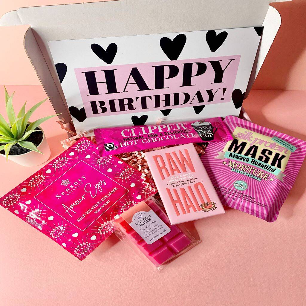 Pink Birthday Box For Her By Happy Boxx | notonthehighstreet.com