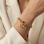 Charm Builder™ Gold Chunky Oval Chain Clasp Charm Bracelet, thumbnail 1 of 11