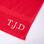 Personalised Embroidered Initials Hand Towel, thumbnail 5 of 10