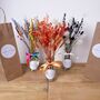 Colourful Dried Flower Arrangement With Personalised Vase Gift, thumbnail 6 of 9