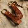 Personalised Couples Leather Keyring Set, thumbnail 2 of 4