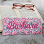 Liberty Floral Fabric Named Glasses Case, thumbnail 3 of 3