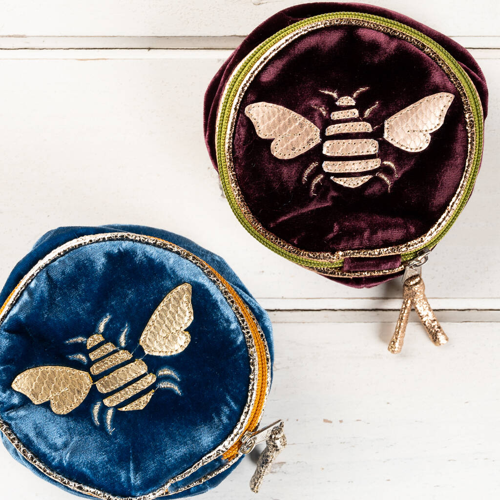 velvet bee make up bag