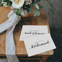 'Thank You For Being My Bridesmaid' Wedding Card, thumbnail 1 of 2