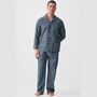 Men's 'Geometric Moorland' Crisp Cotton Pyjama Set, thumbnail 3 of 5