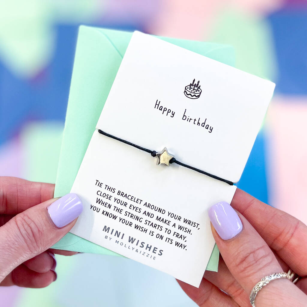 Happy Birthday Mini Wish Bracelet By by Molly&Izzie ...