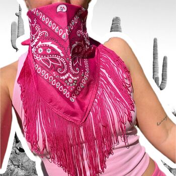 Fringe Rhinestone Bandanas, 6 of 7