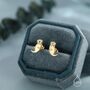 Sterling Silver Otter Hugging Shell Stud Earrings, thumbnail 6 of 12