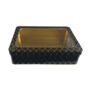 Moroccan Gift Tin Box With Window Lid Black, thumbnail 2 of 2